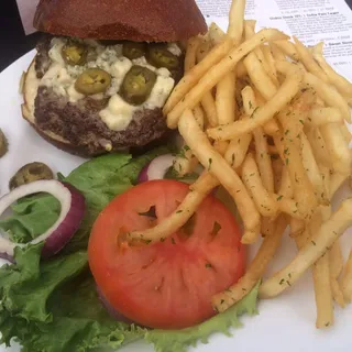 Spicy Gorgonzola Burger