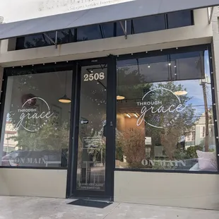 the front of the store