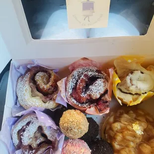 a variety of pastries