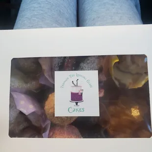 a picture of a box of donuts