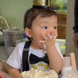 Smash cake for Mr. ONEderful