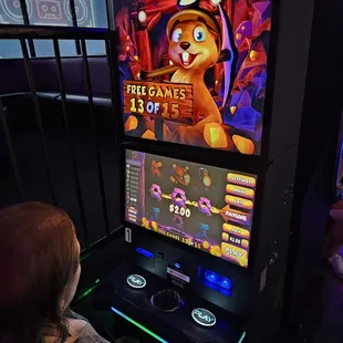 a child playing a video game