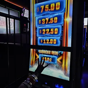 a person playing a video game