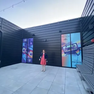 We went up to the rooftop