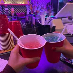 The best drinks ever ! The bar girl it's so nice to everyone and friendly! The place it has a really good vibe ! Karaoke and everything