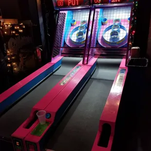 Skee ball $0.50 per game.