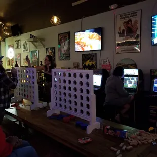 Lots of activities and games here to entertain customers.