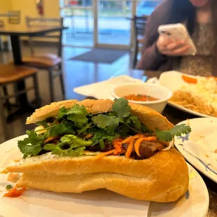 Pork bahn mi