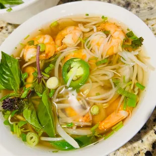 Shrimp Pho; To-Go Order