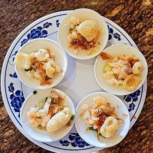 Banh beo. Really tasty. But I wish there were more on the plate.