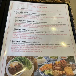 Menu part 5