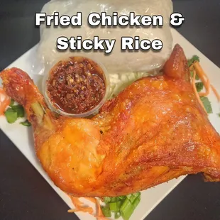 Jumbo chicken quarter served with our house sauce.