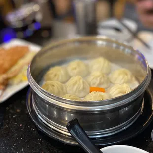 Crab Roe and Pork Xiao Long Bao, very good!