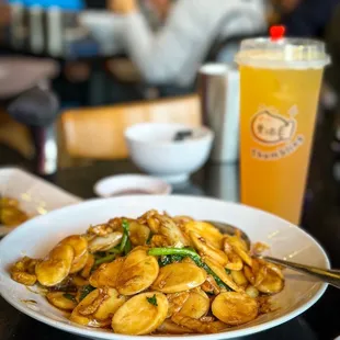 Shanghai style pan fried rice cake - better than Din Tai Fung