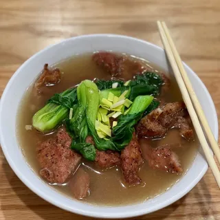Fried Pork Chop Noodle Soup