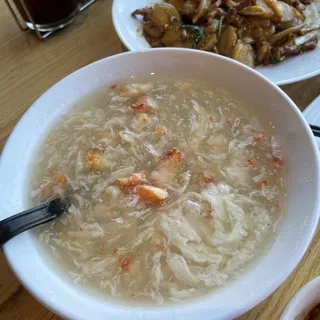 Crab meat Egg white Soup