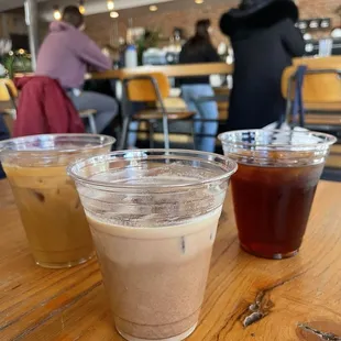 Decaf, mocha, cold brew