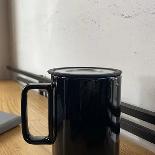 Hot tea with lid