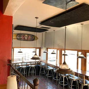 the interior of a restaurant