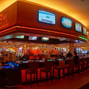 the interior of a casino