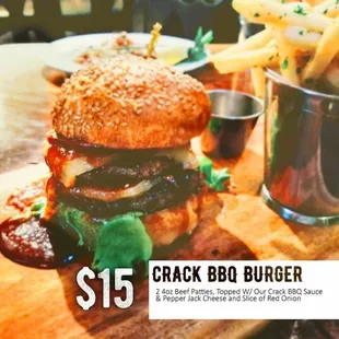 Crack bbq burger  Available through oct 19th