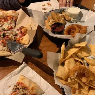 a variety of food items