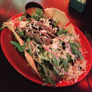 Steak Tostada Salad