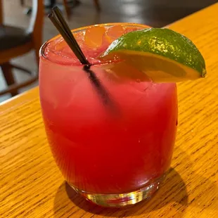Prickly Pear cocktail - kinda too tart, really.