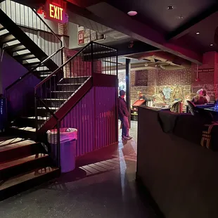 stairs leading up to the second floor