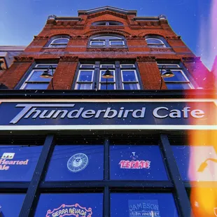 The outside of the venue.