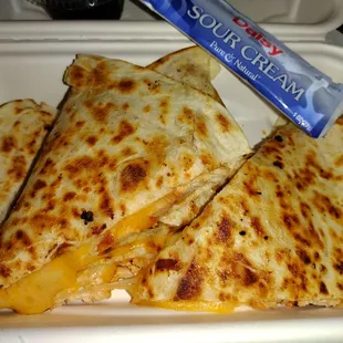 Chicken quesadilla!