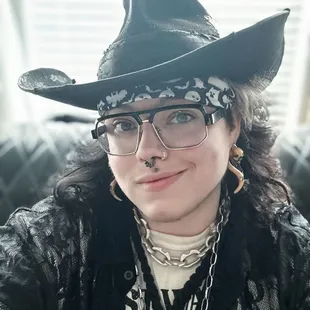 DAMON in his Cowboy HAT. October '24.