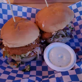 Sweet chili chickn sliders