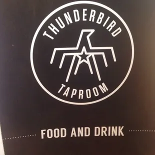 Menu cover at Whole Foods bar