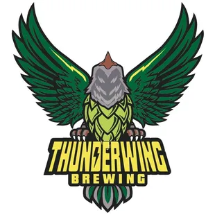 the logo for thunderwing brewing
