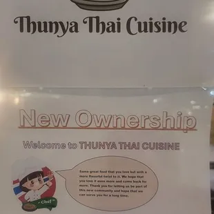 New Owners for the old Chai thai