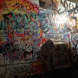 Cool bathroom and with keg urinal.