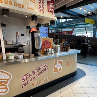 the interior of a restaurant