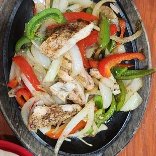 Chicken fajitas