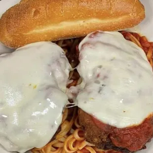 Chicken Parmesan special.