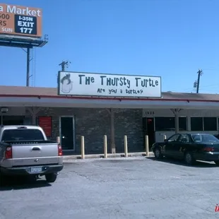 Front of thirsty turtle