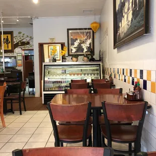 the interior of a restaurant