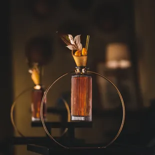 Thé Noir Cherry Vodka, Oud, Bergamot, Black Tea Soda, Lemon