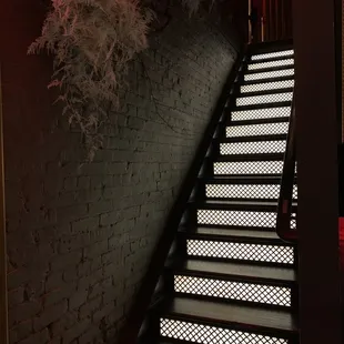 Stairway down to the bar