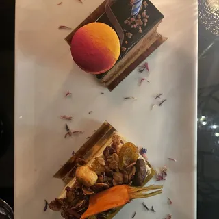 Carrot Coconut Cake and Pistachio Granola