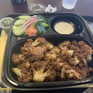 Cauliflower platter.