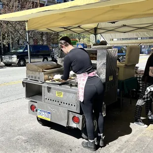outside, ramen and noodles