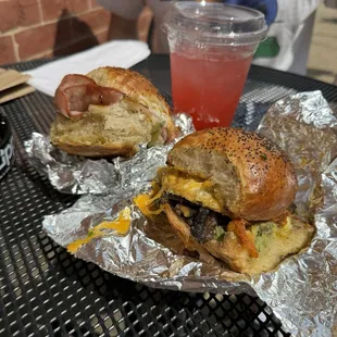 Mushroom breakfast sandwich