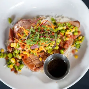 Seared Ahi Tuna with Edamame Salad