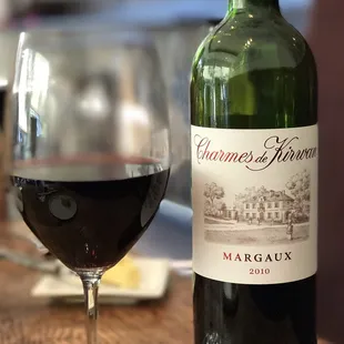 Overcharged is $15 for this wine (menu listed $60 but got charged $75).